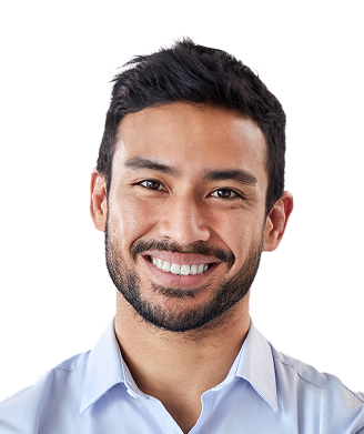 Portrait of young man smiling